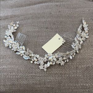 Bridal Silver Crystal Hair Comb